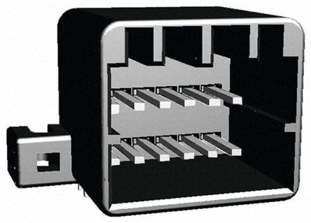 TE Connectivity Connecteur Femelle Pour CI, 12 Contacts, 2 Rangées, 2.5mm, Traversant, Angle Droit