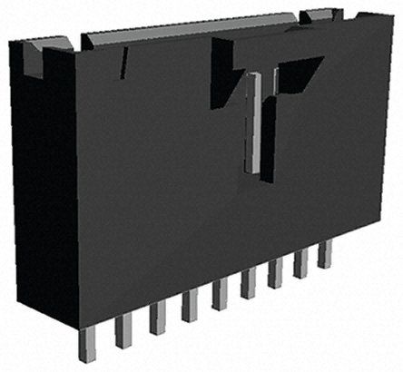 TE Connectivity AMPMODU MTE Leiterplatten-Stiftleiste Gerade, 9-polig / 1-reihig, Raster 2.54mm, Kabel-Platine,