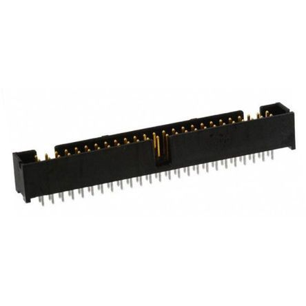 TE Connectivity AMP-LATCH Leiterplatten-Stiftleiste Gerade, 50-polig / 2-reihig, Raster 2.54mm, Kabel-Platine,