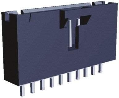 TE Connectivity AMPMODU MTE Leiterplatten-Stiftleiste Gerade, 10-polig / 1-reihig, Raster 2.54mm, Kabel-Platine,