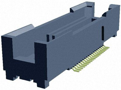 TE Connectivity MICTOR Leiterplatten-Stiftleiste Gerade, 114-polig / 2-reihig, Raster 0.64mm, Platine-Platine,