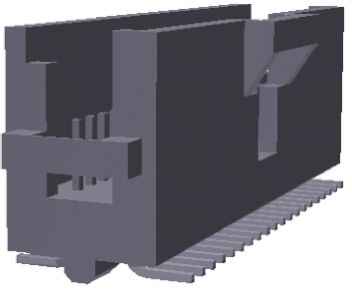 TE Connectivity AMPMODU System 50 Leiterplatten-Stiftleiste Gewinkelt, 10-polig / 2-reihig, Raster 1.27mm,