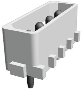 TE Connectivity Commercial MATE-N-LOK Leiterplatten-Stiftleiste Gerade, 4-polig / 1-reihig, Raster 5.08mm,
