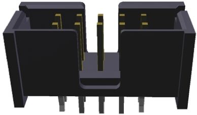 TE Connectivity Embase Pour CI, AMP-LATCH, 10 Pôles, 2.54mm, 2 Rangées, 1.0A, Droit