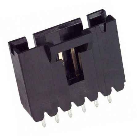 TE Connectivity AMPMODU MTE Leiterplatten-Stiftleiste Gerade, 6-polig / 1-reihig, Raster 2.54mm, Kabel-Platine,