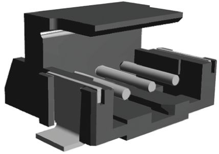 TE Connectivity AMP CT Leiterplatten-Stiftleiste Gewinkelt, 3-polig / 1-reihig, Raster 2.0mm, Kabel-Platine,