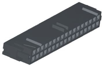 TE Connectivity AMP-LATCH IDC-Steckverbinder Buchse, 26-polig / 2-reihig, Raster 2.54mm