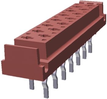 TE Connectivity Micro-MaTch Leiterplattenbuchse Gerade 14-polig / 2-reihig, Raster 2.54mm