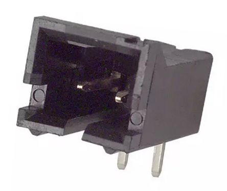 TE Connectivity Conector Macho Para PCB Ángulo De 90° Serie AMPMODU MTE De 2 Vías, 1 Fila, Paso 2.54mm, Para Soldar,