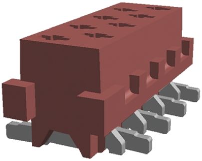 TE Connectivity Micro-MaTch Leiterplattenbuchse Gerade 8-polig / 2-reihig, Raster 2.54mm
