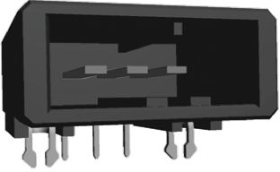 TE Connectivity Dynamic 3000 Series Right Angle Through Hole PCB Header, 3 Contact(s), 3.81mm Pitch, 1 Row(s), Shrouded