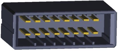 TE Connectivity Dynamic 3000 Leiterplatten-Stiftleiste Gerade, 16-polig / 2-reihig, Raster 3.8mm, Kabel-Platine,