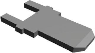 TE Connectivity FASTON .187 Uninsulated Male Spade Connector, PCB Tab, 4.75 X 0.83mm Tab Size