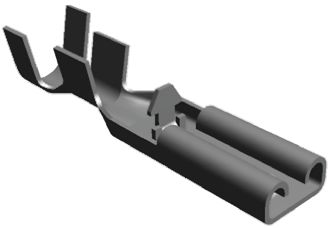 TE Connectivity Positive Lock .110 Mk II Flachsteckhülse, Unisoliert, 2.79 X 0.51mm, Buchse, 0.5mm² - 1.25mm², 20AWG Min