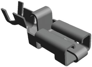 TE Connectivity Positive Lock .250 Mk I Flachsteckhülse, Unisoliert, 6.35 X 0.81mm, Buchse, 0.5mm² - 2.27mm², 20AWG Min
