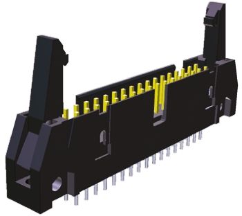 TE Connectivity Conector Macho Para PCB Serie AMP-LATCH De 34 Vías, 2 Filas, Paso 2.54mm, Para Soldar, Montaje En
