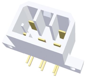TE Connectivity Multi-Interlock Mark II Series Right Angle Through Hole PCB Header, 5 Contact(s), 2 Row(s), Shrouded