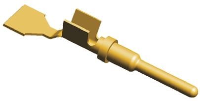 TE Connectivity AMPSEAL 16 Crimp-Anschlussklemmenkontakt Stecker, Kupferlegierung Gold-beschichtet