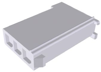 TE Connectivity Mini-Universal MATE-N-LOK Steckverbindergehäuse Buchse 4.2mm, 3-polig / 1-reihig Gerade Für