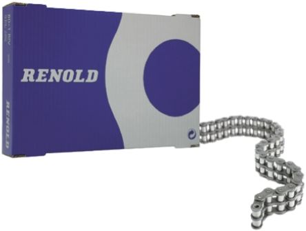 Renold 滚子链, 06B-2链型, 双工绞线, 钢制, 10m长, 9.525mm节距, 0.8kg/m