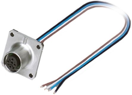 菲尼克斯电气 传感器执行器电缆, 4芯, M12