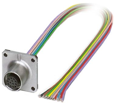 Phoenix Contact Female 12 Way M12 To Sensor Actuator Cable, 500mm