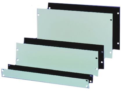 NVent SCHROFF Aluminium Frontplatte 7U X 42TE, 238.7 X 128.4mm, Grau