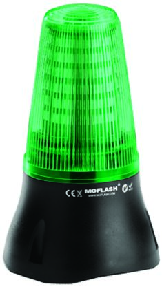 Moflash LEDA125 LED Dauer-Licht Alarm-Leuchtmelder Grün / 90dB, 24 Vdc