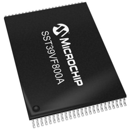 Microchip SST39 Flash-Speicher 8MBit, 512 K X 16 Bit, Parallel, 70ns, TSOP, 48-Pin, 2,7 V Bis 3,6 V