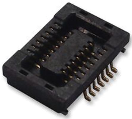 Hirose DF23 Series Straight Surface Mount PCB Socket, 30-Contact, 2-Row, 0.5mm Pitch, Solder Termination