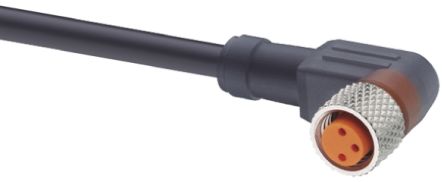 Lumberg Automation Right Angle Female 3 Way M8 To Unterminated Sensor Actuator Cable, 5m