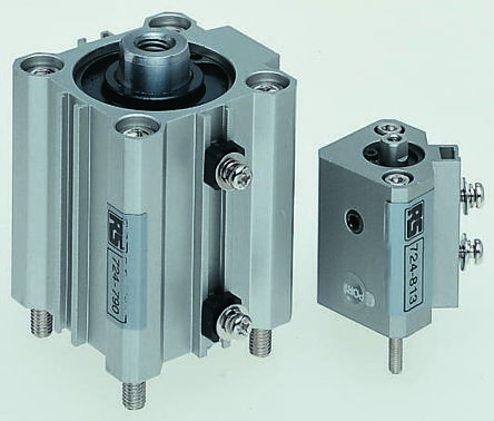 SMC CQ2 Pneumatik-Kompaktzylinder Einfachwirkend, Bohrung Ø 20mm / Hub 5mm, Bis 1 MPa