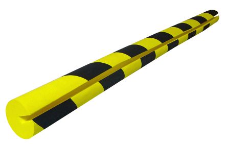 RS PRO Black, Yellow Impact Protector 750mm X 40mm 40mm