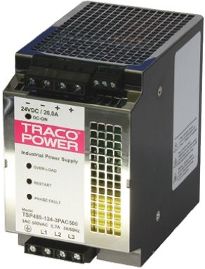 TRACOPOWER 导轨电源, TSP系列, 24V 直流输出, 400 → 550V 交流输入
