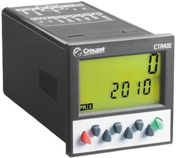 Crouzet Compteur CTR48E 30 V C.c. LCD 6 Digits