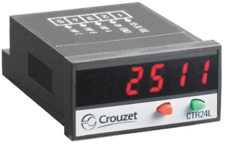 Crouzet CTR24L Zähler LED-Display 6-stellig, Stunden, 30 V, 0 → 999999