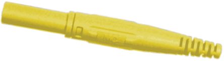 Staubli Yellow Female Banana Socket, 4 Mm Connector, Screw Termination, 32A, 1000V, Nickel Plating