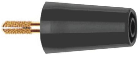 Staubli Adaptateur De Connecteur De Test Mâle Vers Femelle, Ø 4mm, Noir, Avec Contacts Laiton