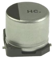 Panasonic Aluminium Electrolytic Capacitor HC SMD Series 50V dc 22μF, Surface Mount Electrolytic, ±20% +105°C D8