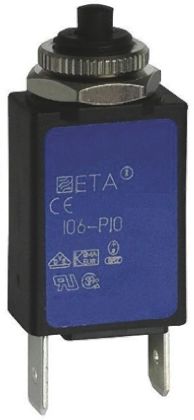 ETA 106 Thermischer Überlastschalter / Thermischer Geräteschutzschalter, 1-polig, 6A, 240V 19 X 11 X 27.6mm, Thermisch