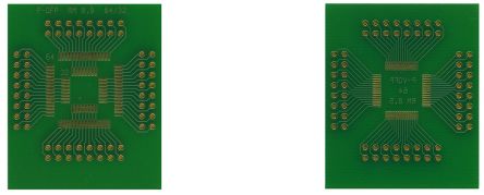 Roth Elektronik Multi-Adapter-Platine FR4 Epoxid Glasfaser-Laminat 35μm 2-seitig 45.8 X 38.1 X 1.5mm QFP