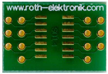 Roth Elektronik RE932-03, Double Sided Extender Board Multi Adapter Board FR4 20.32 X 13.65 X 1.5mm