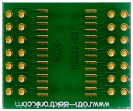 Roth Elektronik RE932-08, Double Sided Extender Board Multi Adapter Board FR4 25.4 X 21.27 X 1.5mm