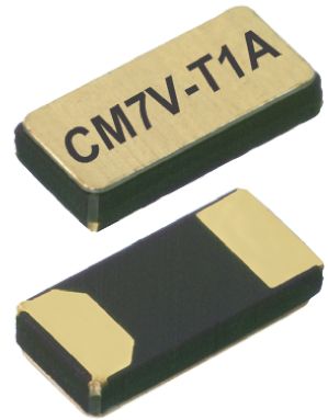 Micro Crystal 32.768kHz Quarz, Oberflächenmontage, ±20ppm, 7pF, B. 1.5mm, H. 0.65mm, L. 3.2mm, SMD, 2-Pin