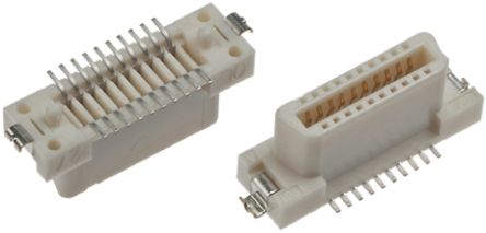 Hirose Conector Hembra Para PCB Serie FX2, De 68 Vías En 2 Filas, Paso 1.27mm, 125 V, 500mA, Montaje Superficial, Para