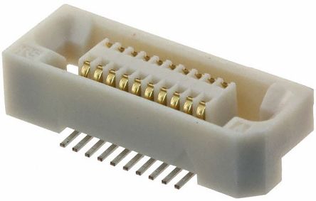 Hirose Conector Hembra Para PCB Serie FX6, De 20 Vías En 2 Filas, Paso 0.8mm, 100 V, 500mA, Montaje Superficial, Para