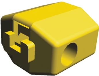 TE Connectivity Tap Splice Connector, Yellow, Insulated, Tin 11 → 10 AWG