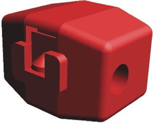TE Connectivity Kabelspleißverbinder, Abzweigverbinder, Rot, 20 → 18 AWG, Ø 12.5mm, Ges.L 17.5mm
