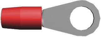 TE Connectivity Cosses à œillet, Isolé, Rouge, 10.5mm², M10, 14.91mm, Série TERMINYL