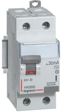 Legrand Interruptor Diferencial, 63A Tipo AC, 1P+N Polos, 300mA DX